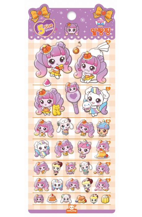 캐치티니핑 5사이즈스티커 말랑핑