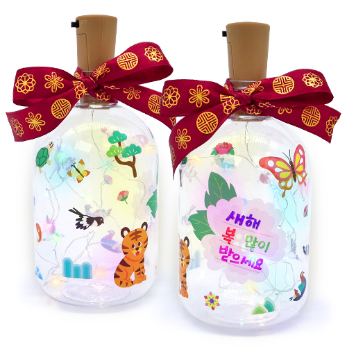 전통 민화 보틀 무드등 [5세트]