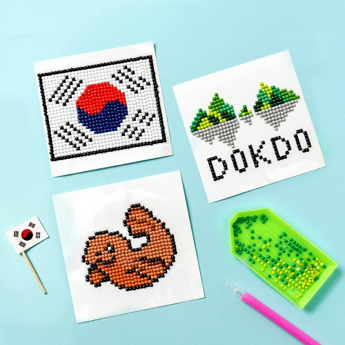 독도 태극기 보석십자수