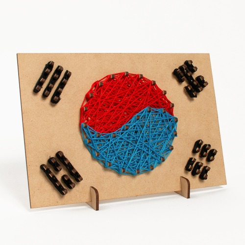 스트링아트 도안 태극기만들기